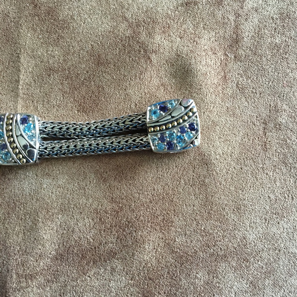 JOHN HARDY PRE-LOVED AUTHENTIC STERLING SILVER/18K YELLOW GOLD LAVAFIRE SEA … - Picture 16 of 17